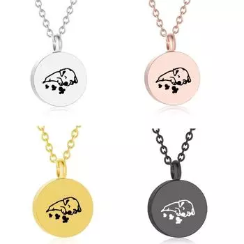 Memorial Necklace Ashes Container Locket Cremation Neck Jewelry for Ashes/Hair Elegant Locket Necklace for Women Men серебряный