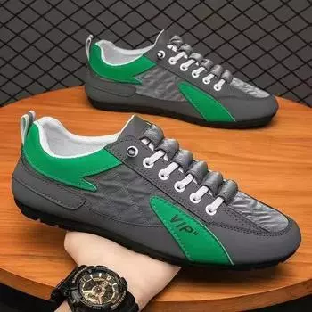 Men 2025 New Breathable Canvas All-matching Small White Shoes a Slip-on Lazy Board Shoes 40 чёрный