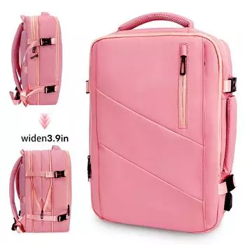 Men and women can large capacity backpack, thickened film cloth, large capacity travel backpack, business computer bag чёрный