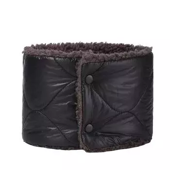 Мужская и женская модная зимняя утепленная шейная повязка с флисовой подкладкой на кнопках, утеплитель для шеи, ветрозащитный чехол для велоспорта, катания на лыжах