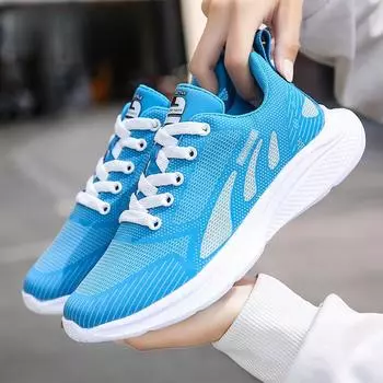 Кроссовки для мужчин и женщин, дышащие кроссовки для бега, для спорта на открытом воздухе, модные, удобные, повседневные, для пар, для спортзала, мужские, обувь Zapatos De Mujer 38 синий