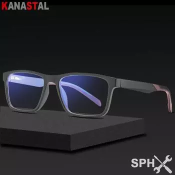 Men Anti Blue Light Blocking Myopia Reading Glasses TR90 Computer Eyeglasses Frame Women Prescription Optical Presbyopic Eyewear CN&0 чёрный