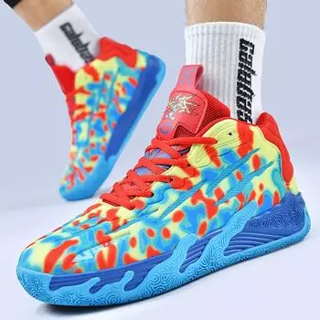 Men Basketball Shoes Cushioned Sneaker Personalized Design Train Athlete High Quality Sport Shoe Breathable Light Casual Sneaker 35 чёрный