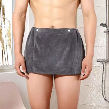 Men Bath Quick Towel for Hotel Beach Bathroom Shower Pools серый