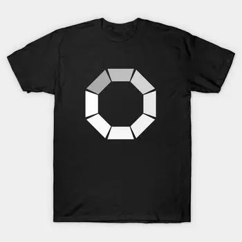 Men Black Print T-shirt Super Large TShirt black-mirror-loading-symbol No-Cut Transfer Paper Print Cotton Tshirt S чёрный