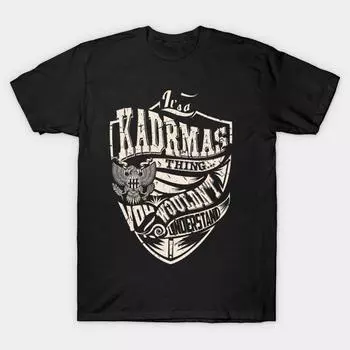 Men Black Print T-shirt Super Large TShirt its-a-kadrmas-thing No-Cut Transfer Paper Print Cotton Tshirt S чёрный