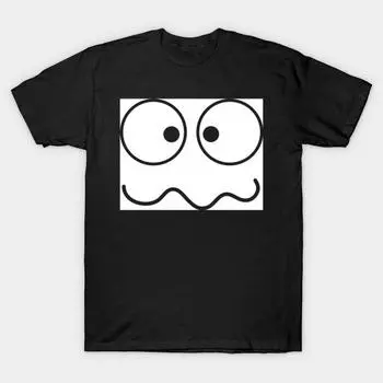 Men Black Print T-shirt Super Large TShirt crazy-face No-Cut Transfer Paper Print Cotton Tshirt S чёрный