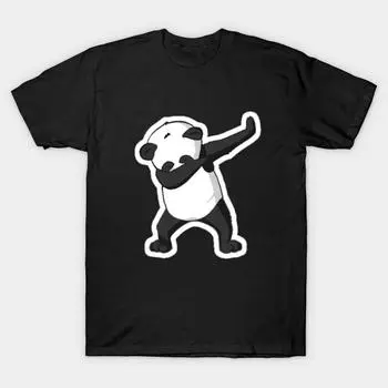 Men Black Print T-shirt Super Large TShirt panda-dabs No-Cut Transfer Paper Print Cotton Tshirt 3XL чёрный