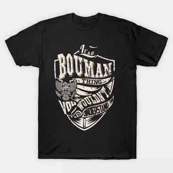Men Black Print T-shirt Super Large TShirt its-a-bouman-thing No Cut Transfer Paper Print Cotton Tshirt 4XL чёрный