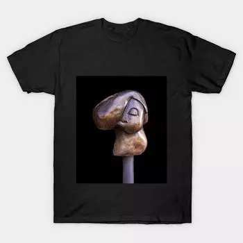 Men Black Print T-shirt Super Large TShirt despair No-Cut Transfer Paper Print Cotton Tshirt 2XL чёрный