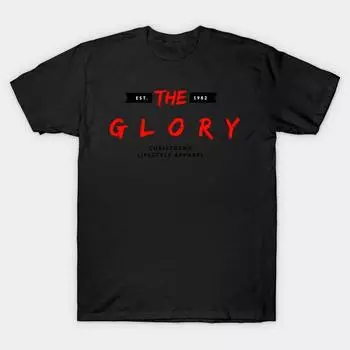 Men Black Print T-shirt Super Large TShirt the-glory No-Cut Transfer Paper Print Cotton Tshirt S чёрный