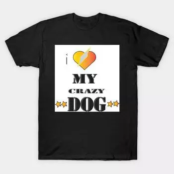 Men Black Print T-shirt Super Large TShirt dog-lover No-Cut Transfer Paper Print Cotton Tshirt 3XL чёрный