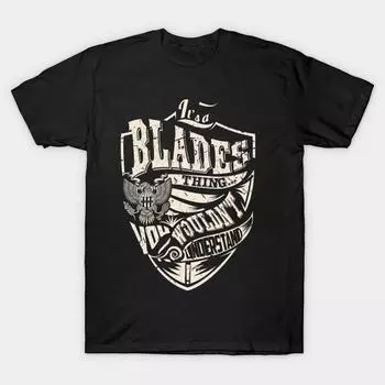 Men Black Print T-shirt Super Large TShirt its-a-blades-thing No Cut Transfer Paper Print Cotton Tshirt S чёрный