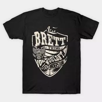 Men Black Print T-shirt Super Large TShirt its-a-brett-thing No Cut Transfer Paper Print Cotton Tshirt M чёрный
