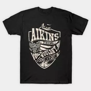 Men Black Print T-shirt Super Large TShirt its-an-aikins-thing No Cut Transfer Paper Print Cotton Tshirt L чёрный