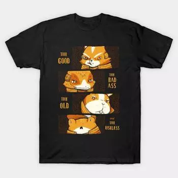 Men Black Print T-shirt Super Large TShirt the-gbou No-Cut Transfer Paper Print Cotton Tshirt S чёрный