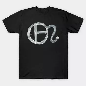 Men Black Print T-shirt Super Large TShirt alchemical-symbols-vitriol-one-inverted No Cut Transfer Paper Print Cotton Tshirt S чёрный