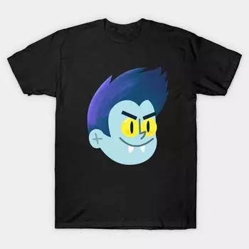 Men Black Print T-shirt Super Large TShirt head-of-drac No-Cut Transfer Paper Print Cotton Tshirt S чёрный