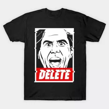 Men Black Print T-shirt Super Large TShirt delete No-Cut Transfer Paper Print Cotton Tshirt S чёрный