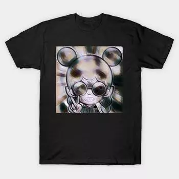 Men Black Print T-shirt Super Large TShirt gettin-faded No Cut Transfer Paper Print Cotton Tshirt 5XL чёрный