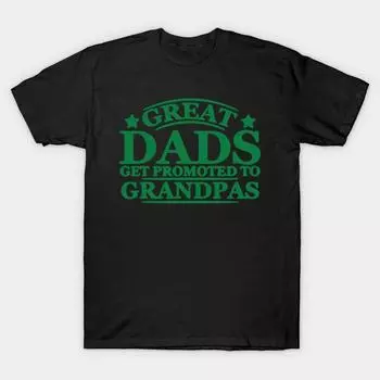 Men Black Print T-shirt Super Large TShirt great-grandpas-t-shirt No Cut Transfer Paper Print Cotton Tshirt XL чёрный