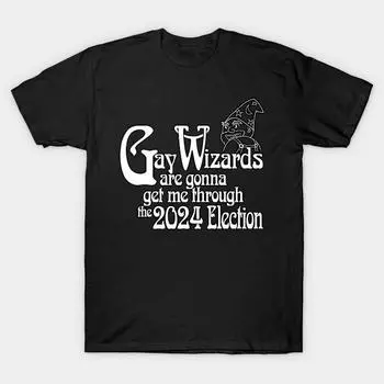 Men Black Print T-shirt Super Large TShirt The Wizards of 2024 No-Cut Transfer Paper Print Cotton Tshirt S чёрный