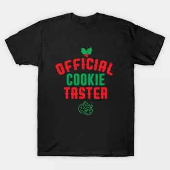 Men Black Print T-shirt Super Large TShirt offcial-cookie-tester No-Cut Transfer Paper Print Cotton Tshirt S чёрный