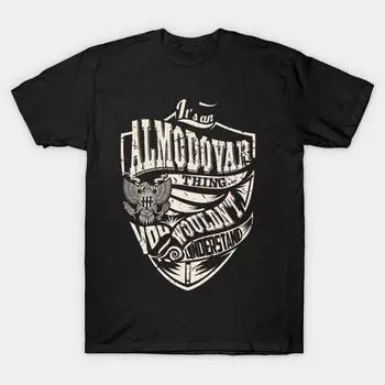 Men Black Print T-shirt Super Large TShirt its-an-almodovar-thing No Cut Transfer Paper Print Cotton Tshirt 4XL чёрный