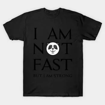 Men Black Print T-shirt Super Large TShirt i-am-not-fast No-Cut Transfer Paper Print Cotton Tshirt 2XL чёрный