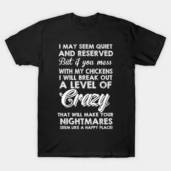 Men Black Print T-shirt Super Large TShirt i-will-break-out-a-level-of-crazy No-Cut Transfer Paper Print Cotton Tshirt 3XL чёрный