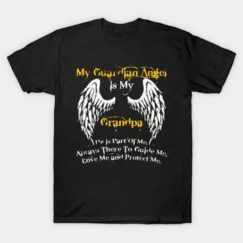 Men Black Print T-shirt Super Large TShirt awesome-grandad-t-shirt No Cut Transfer Paper Print Cotton Tshirt S чёрный