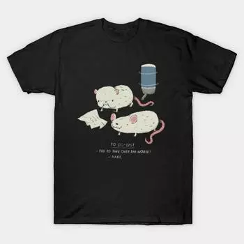 Men Black Print T-shirt Super Large TShirt p-and-b-to-do-list No-Cut Transfer Paper Print Cotton Tshirt S чёрный