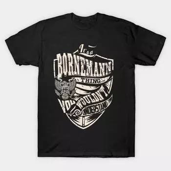 Men Black Print T-shirt Super Large TShirt its-a-bornemann-thing No Cut Transfer Paper Print Cotton Tshirt M чёрный