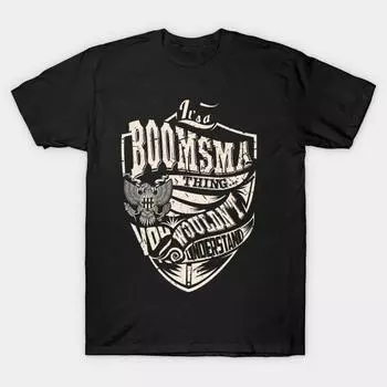 Men Black Print T-shirt Super Large TShirt its-a-boomsma-thing No Cut Transfer Paper Print Cotton Tshirt XL чёрный