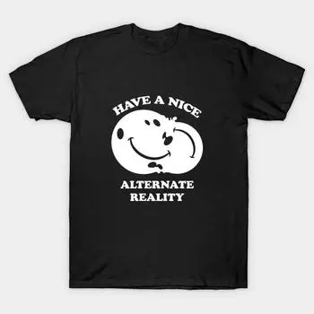 Men Black Print T-shirt Super Large TShirt alternate-reality No Cut Transfer Paper Print Cotton Tshirt 2XL чёрный