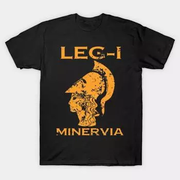 Men Black Print T-shirt Super Large TShirt legio-i-minervia No-Cut Transfer Paper Print Cotton Tshirt S чёрный