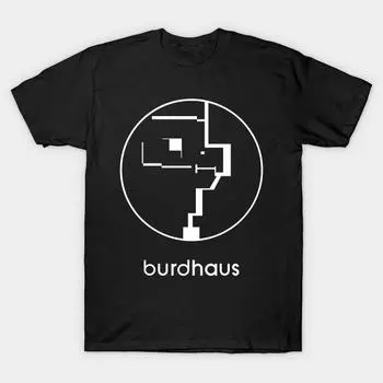 Men Black Print T-shirt Super Large TShirt burdhaus No-Cut Transfer Paper Print Cotton Tshirt S чёрный