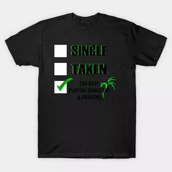 Men Black Print T-shirt Super Large TShirt single-taken-d-and-d No-Cut Transfer Paper Print Cotton Tshirt S чёрный