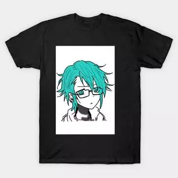 Men Black Print T-shirt Super Large TShirt anime-art No-Cut Transfer Paper Print Cotton Tshirt S чёрный