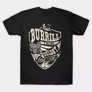 Men Black Print T-shirt Super Large TShirt its-a-burrill-thing No Cut Transfer Paper Print Cotton Tshirt 3XL чёрный