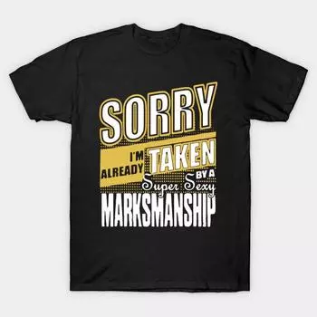 Men Black Print T-shirt Super Large TShirt taken-by-sexy-marksmanship-shirt No-Cut Transfer Paper Print Cotton Tshirt S чёрный
