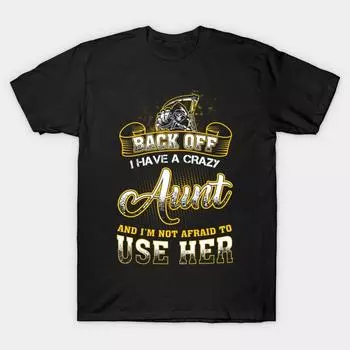 Men Black Print T-shirt Super Large TShirt back-off-i-have-a-crazy-aunt No Cut Transfer Paper Print Cotton Tshirt 2XL чёрный