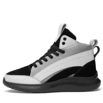 Men Boots Elevator Shoes Height Increase Insoles 6Cm Man Tall Sneakers Leisure Sport Fashion 42