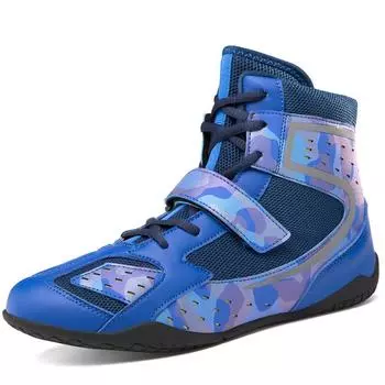 Men Boxing Shoes Professional Unisex High-top Wrestling Shoes Fighting Training Brand Adult Outdoor Sports Comfortable Sneakers 35