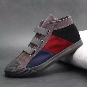 Men Canvas Shoes New Slip-on Men s Casual Shoes Trend Shoes Outdoor Walking Footwear Loafers Men s Flats Driving Shoes Moccasins 6.5 чёрный