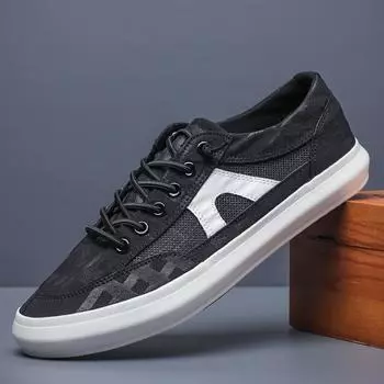 Men Casual Shoes Spring Canvas Shoes Loafers Slip-on Flat Shoes Male Breathable Shoes Sneakers Zapatos De Hombre 38