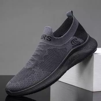 Men Casual Sneaker 2024 Men Casual Shoes Slip-On Men Shoes Light Walking Shoes Men Sneakers Male Trend Shoes Zapatillas Hombre 7 чёрный