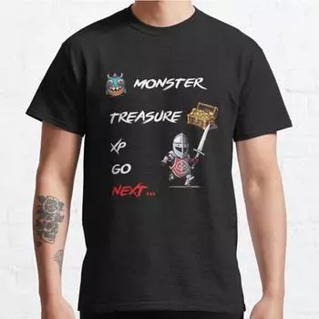 Men Fashion Casual Short Sleeves Monster Treasure Xp Go Next Black Tees Oversized T-shirts S чёрный