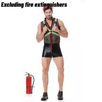 Men Firefighter Roleplaying Clothing Fun Lingerie Cosplay Performance Clothing M