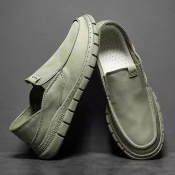 Men Flat Loafers 2024 New Fashion Canvas Casual Shoes Moccasins Breathable Sneakers Comfort Flats Plus Size Zapatillas Hombre 39.